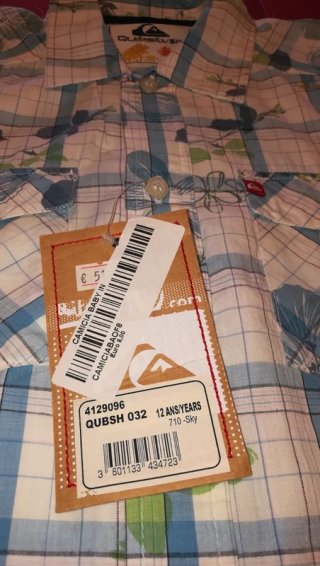Camicia Quiksilver Bambino 12 Anni NUOVA