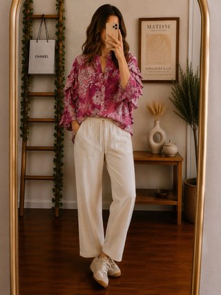Camisa fucsia