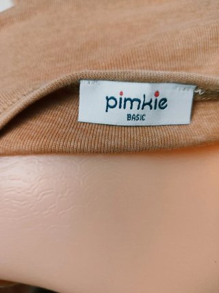 Camiseta de punto fino camel