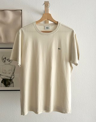 Camiseta Lacoste original, Beige Talla 6 (XL)
