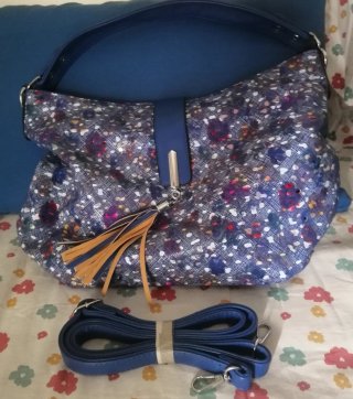 Bolso de hombro y cruzado multicolor