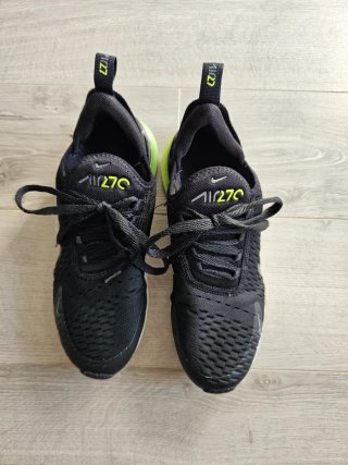 Zapatillas Nike Air Max 270 Negras y Verdes Niño