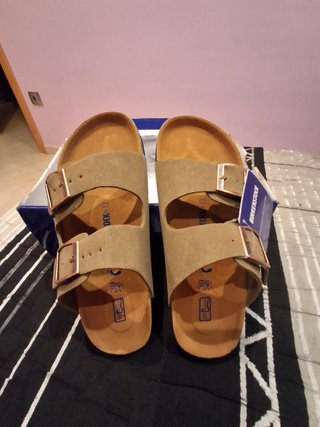 Sandalias Birkenstock Beige/Marrón Talla 39