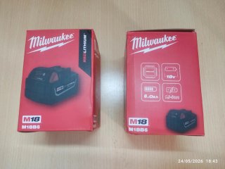 2 Baterías compatible herramientas Milwaukee 18V