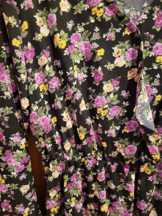 Vestido estampado floral manga larga Talla L