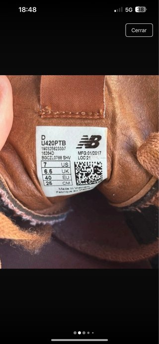 Zapatillas New Balance 420 Beige/Marrón