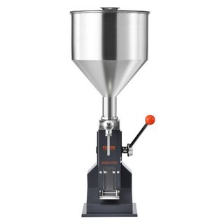 Máquina de Llenado de Líquidos Manual para Pasta, Llenador de Botellas de 5-100ml, Máquina de Llenado de Botellas Ajustable, Llenador de Líquidos de Acero Inoxidable con Tolva para Leche Agua Jugo...