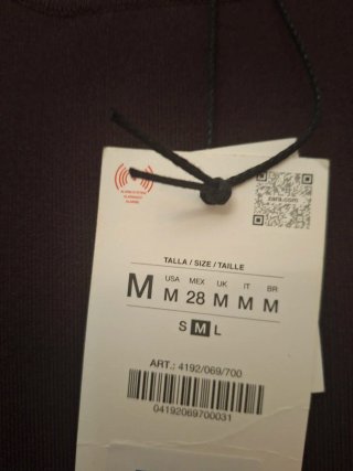 Vestido Zara Cut Out Marrón Talla M