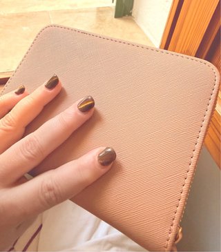 Cartera A7 Anillas Cash Stuffing oro rosa