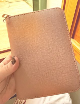 Cartera A7 Anillas Cash Stuffing oro rosa