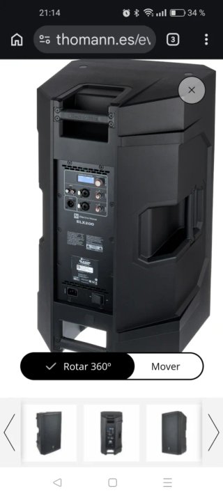 Altavoz EV ELX200-15P Negro