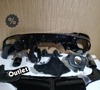 FE DIFUSOR MERCEDES CLA C118 19- AMG NEGRO BRILLO + COLAS ES