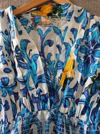 Vestido Verano Estampado Italiano Talla Única