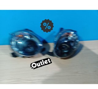 FE FAROS PARA FIAT 500 07-15 LUZ DIURNA TFL FONDO NEGRO R148