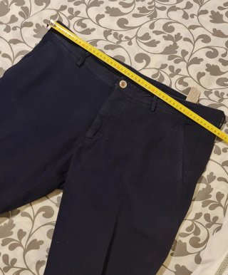 Pantalón Massimo Dutti Slim Fit Azul Marino