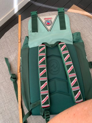 Mochila Invicta Vintage 90s POKER verde como nueva