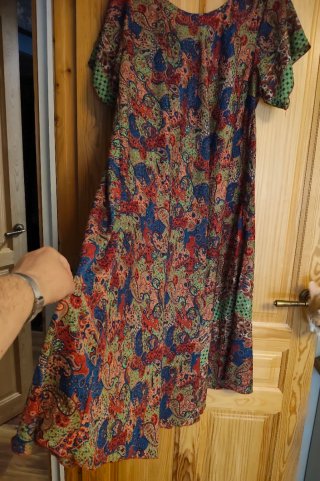 Vestido seda India Talla Única