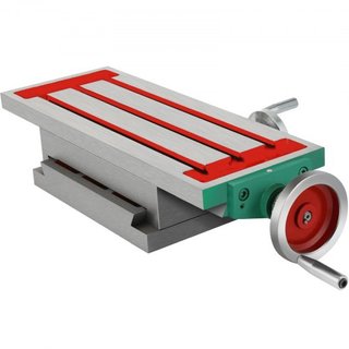Mesa de Fresado 17.7×6.7 Pulgadas (450 x 170 mm) Mesa de Fresado de Deslizamiento Compuesto de 30KG Mesa de Trabajo Multifuncional Fresadora Cruzada de 2 Ejes 4 Direcciones para Todos los Soportes...