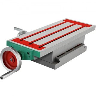 Mesa de Fresado 17.7×6.7 Pulgadas (450 x 170 mm) Mesa de Fresado de Deslizamiento Compuesto de 30KG Mesa de Trabajo Multifuncional Fresadora Cruzada de 2 Ejes 4 Direcciones para Todos los Soportes...