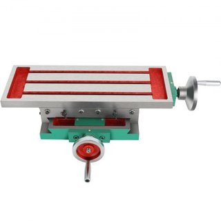 Mesa de Fresado 17.7×6.7 Pulgadas (450 x 170 mm) Mesa de Fresado de Deslizamiento Compuesto de 30KG Mesa de Trabajo Multifuncional Fresadora Cruzada de 2 Ejes 4 Direcciones para Todos los Soportes...