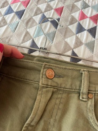 Falda vaquera verde Easy Wear Talla M