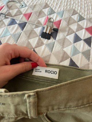 Falda vaquera verde Easy Wear Talla M