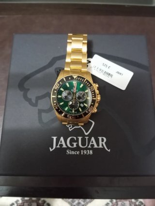 Reloj Jaguar Hombre Oro Verde Nuevo