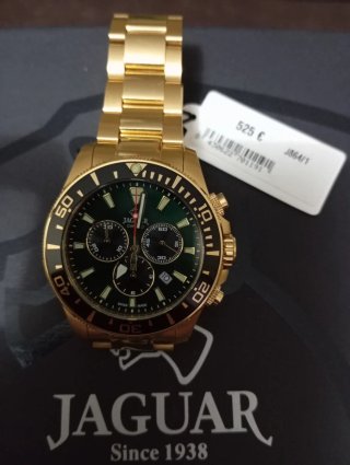Reloj Jaguar Hombre Oro Verde Nuevo