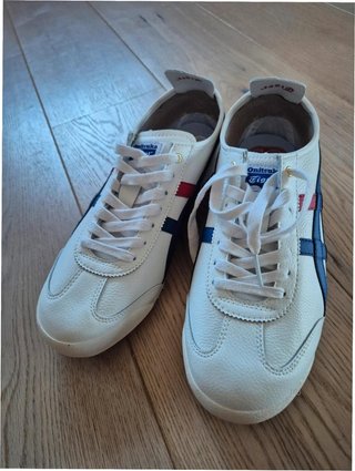 Onitsuka Tiger Mexico 66 Talla 39 Blanco Dorado
