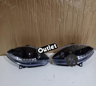 FE FAROS PARA SEAT LEON ALTEA TOLEDO 04-09 LUZ DIURNA LED FO