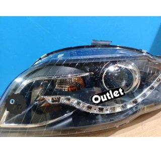 FE FAROS AUDI A4 B7 LUZ DIURNA LED FONDO NEGRO 04-07 R146286