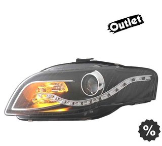 FE FAROS AUDI A4 B7 LUZ DIURNA LED FONDO NEGRO 04-07 R146286
