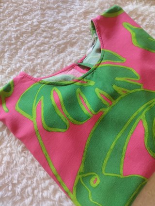 Top Desigual Tucano Tropical Rosa Tamanho S