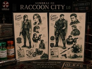Láminas Resident Evil Sombras Raccoon City 1.0