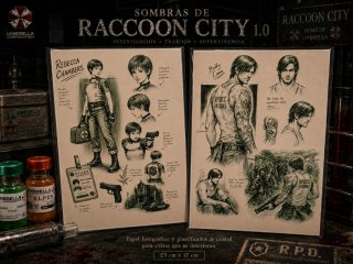 Láminas Resident Evil Sombras Raccoon City 1.0