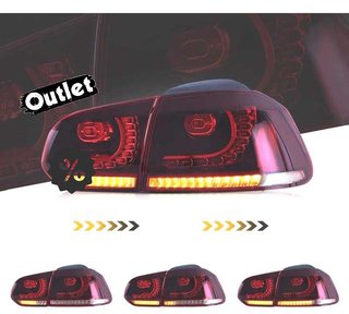 FE PILOTOS VOLKSWAGEN VW GOLF 6 LOOK R FULL LED DINAMICOS RO