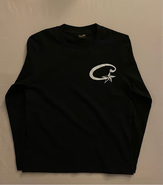 Camiseta Corteiz Negra Manga Larga