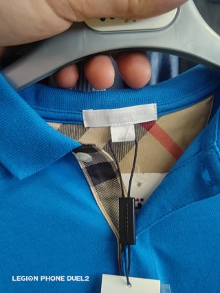 Polo Burberry bambino blu