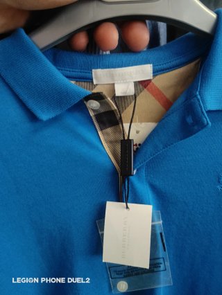 Polo Burberry bambino blu