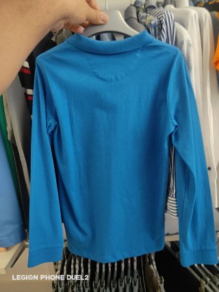 Polo Burberry bambino blu
