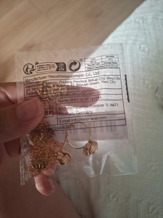 Conjunto Anillo y Pendientes Colgante Dorado