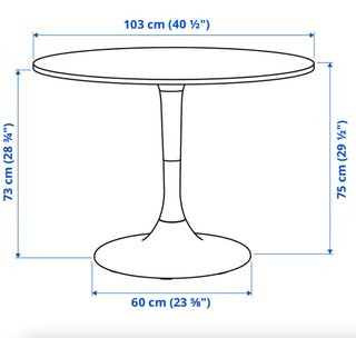 Mesa comedor Ikea Docksta negra