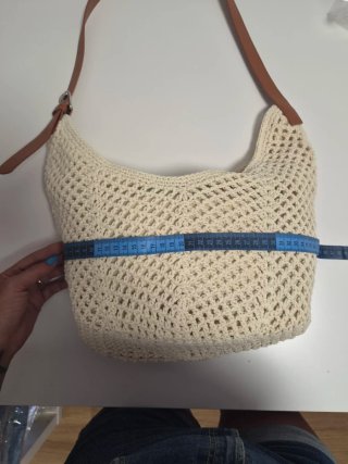 Bolso de verano crochet beige