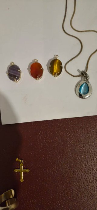 Lote Joyas: Collar, Broche, Pendientes