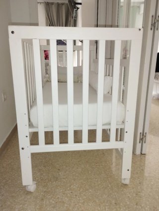 Cuna colecho madera blanca INTERBABY