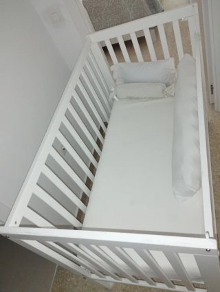 Cuna colecho madera blanca INTERBABY
