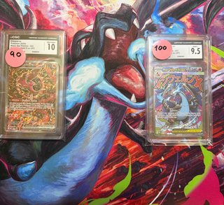 Oricorio ex y Mega Charizard X CGC 10 y 9.5 PACK