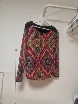 Blusa Festa Talla S Estampado Geométrico