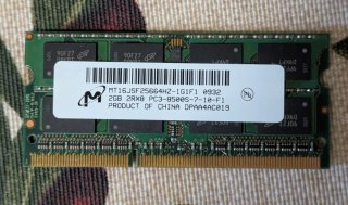 Memoria RAM 2GB DDR3 SO-DIMM Micron