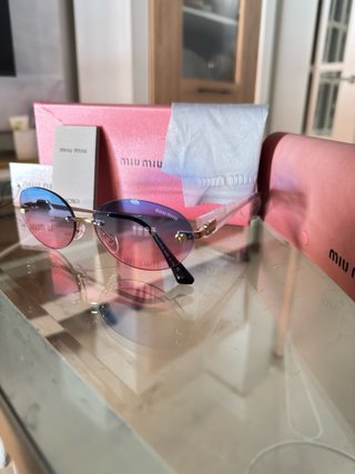 Gafas de sol Miu Miu degradado rosa/morado